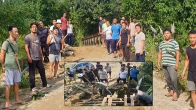 Itanagar: Villagers of Modirijo repaired bridge on their own