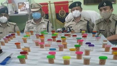 The Capital police nabbed two drug peddlers and seized 50 numbers of plastic vials containing suspected Brown Sugar approximately 68 grams a which may cost 2 to 5 lakhs,