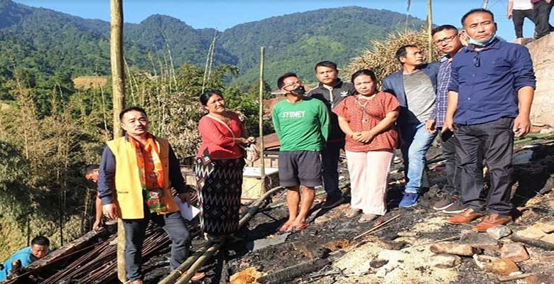 Itanagar: BJP leaders appeal Admin to provide relief to Nyokum Lapang's fire victims