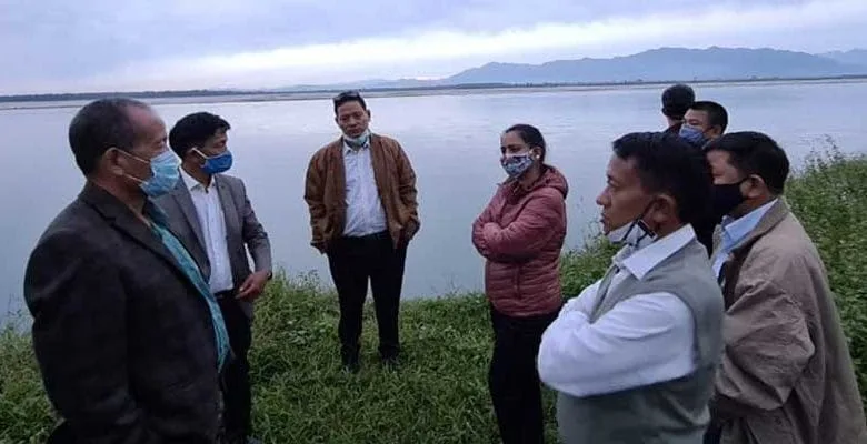 Arunachal:  joint committee of Brahmaputra Board, PWD, WRD inspects flood hit Mebo Sub-Division