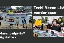 Techi Meena Lishi murder case:  agitators reverberate chants of “Hang culprits”