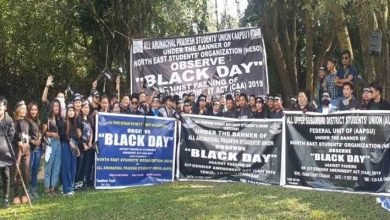 Arunachal: AAPSU, NESO observed ‘Black Day’ against CAA