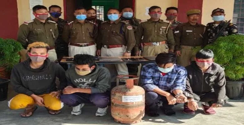 Arunachal: 4 burglars nabbed with mobile phones, camera, laptop and gas cylinder