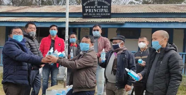 Arunachal: DDSE distributes Masks, Hand sanitizers, thermal scanners, football, etc in various schools of Lower Subansiri