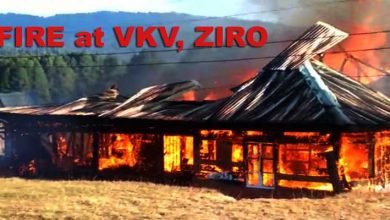Arunachal: VKV's Principal residence gutted in a fire at Ziro