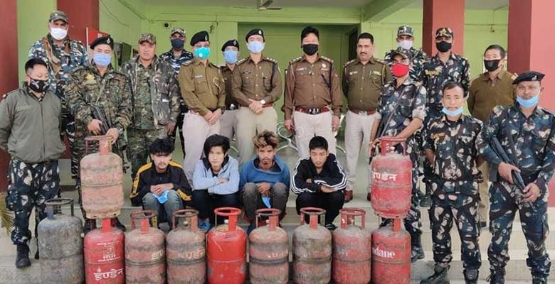Itanagar: Capital Police arrested 4 LPG Cylinder thieves, recovered 11 stolen cylinders