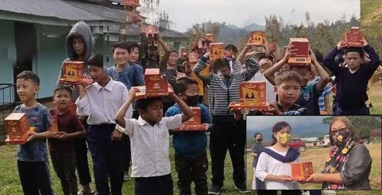 Arunachal: APEDA distributes Solar Study Lamp to students
