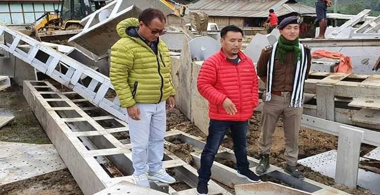 Arunachal: Jikke Tako inspects under construction Tali bridge