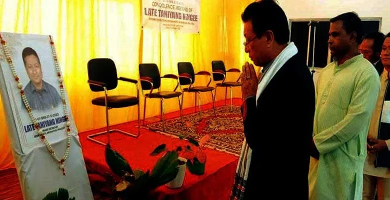Seva Bharati, Arunachal Pradesh condole the death of Late Taniyang Ningee