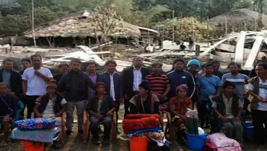 Arunachal: AdiSU distributes relief materials to fire victims of Bingung village in Siang   