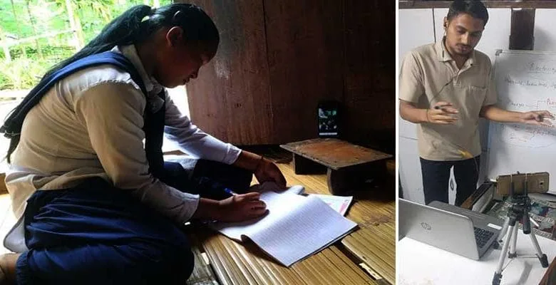  Arunachal: students of govt schools are learning in two ways in Changlang 