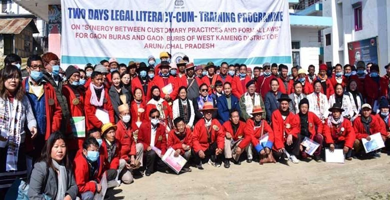 Arunachal: Two days Legal Literacy-cum-training programme for Gaon Burahs and Gaon Burihs held at Bomdila