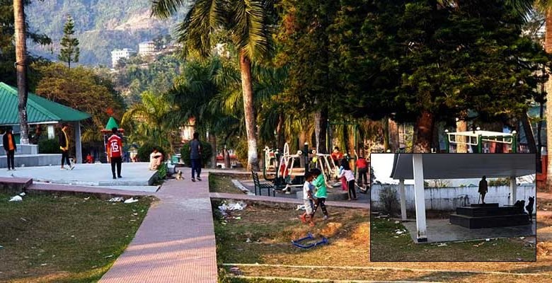 Itanagar- MG Park at Nitivihar, Full of garbage- says locals