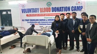 Arunachal: Blood Donation by Tirap, Changlang, Namsai and Longding students