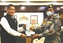 Itanagar-  ADG NCC calls on CM Pema Khandu