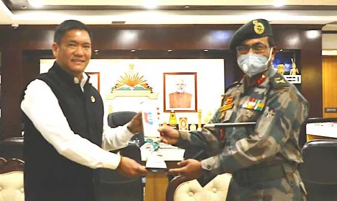 Itanagar-  ADG NCC calls on CM Pema Khandu