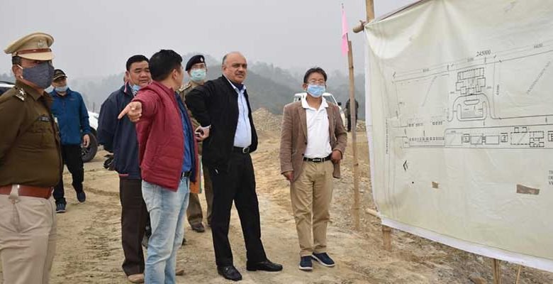 Arunachal: CS Inspects Holongi Airport, SDRF, NDRF HQ projects