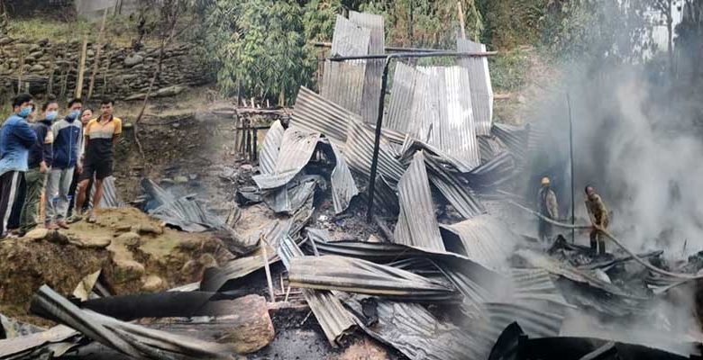 Itanagar: Woman dies, Man injured, 2 houses burnt in a fire incident