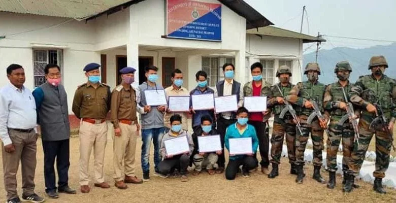 Arunachal:  NSCN-K, NSCN-IM militants Surrender in Longding