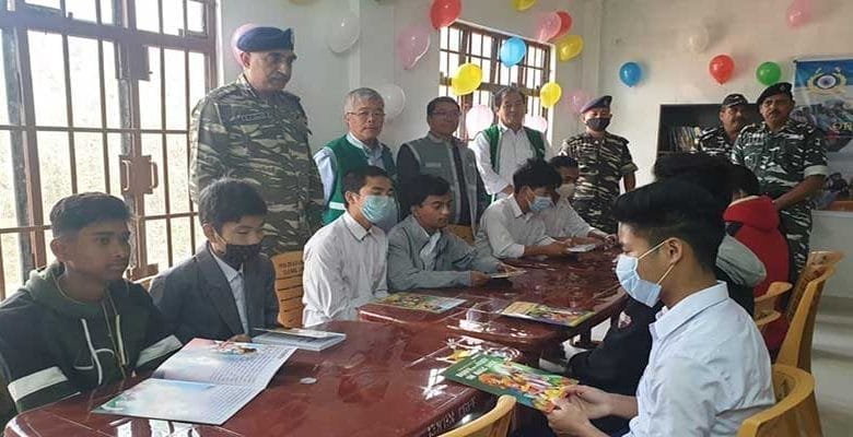 Itanagar: CRPF 138 Bn established students library at GHSS