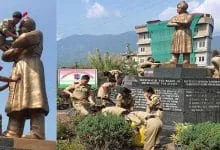 Itanagar: Statue cleaning by NCC cadets in Itanagar