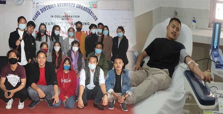 Arunachal: Siang District Students Organisation with AAYANG donates blood