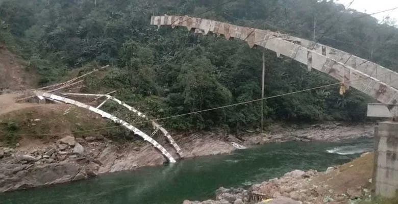 Arunachal: Bridge over Kumey river on Yangte-Tali road in Kra daadi district collapse again