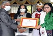 Arunachal:Governor presents Nari Shakti Samman