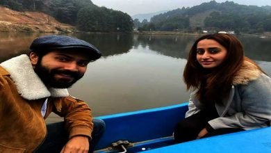 Varun Dhawan with wife Natasha Dalal go boating in Arunachal Pradesh