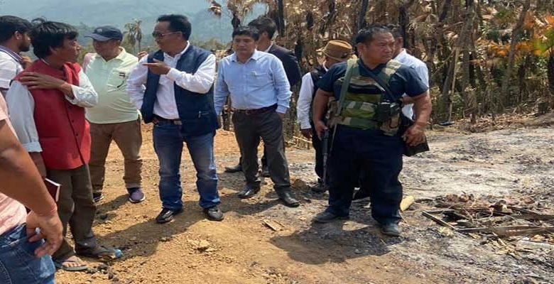 Arunachal: Honchun Ngandam visits  Senua Noksa village
