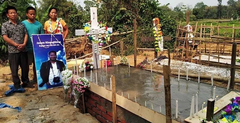 Arunachal: Mortal remain of the Journalist Jason Khangthing laid to rest in Nongtham