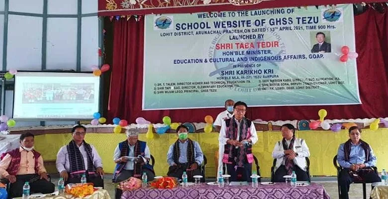 Arunachal: Taba Tedir launches school website of Govt Higher Secondary School, Tezu