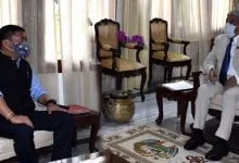 Arunachal: CM Pema Khandu calls on the Governor BD Mishra 