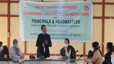 Arunachal: School Health Programme under AYUSHMAN BHARAT held at Hapoli