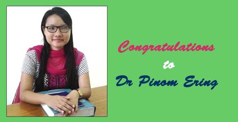 Dr Pinom Ering's selection as Assistant Prof at IIT Bombay is a pride for Adis: ABKWW