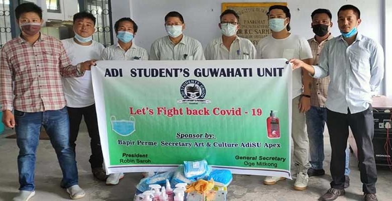 Arunachal: AdiSU, Guwahati unit distributes face mask and hand sanitizers