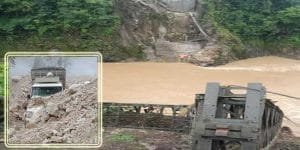 Sanggam Bridge Collapsed: Truck with 3 persons fell in the river still untraceable