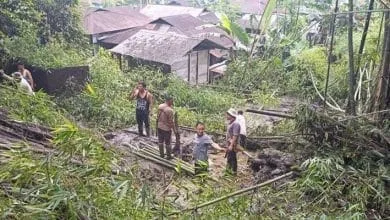 Arunachal: Incessant rain has created flood-like situation in several places of Tuting
