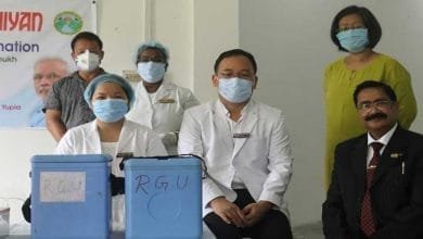 Arunachal:  on one day vaccination out reach session held at RGU