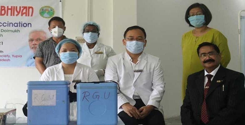 Arunachal:  on one day vaccination out reach session held at RGU