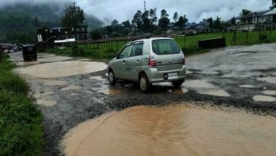 Arunachal: Deplorable road condition makes life difficult in Pangin Town