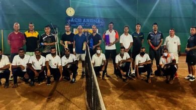 12 NDRF Itanagar organized “EMCHI OPEN” (Men’s doubles) Lawn Tennis Tournament
