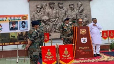 Assam: Swarnim Vijay Mashaal Brought to War Memorial at Guwahati 