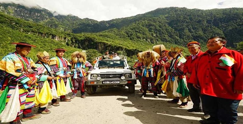 Arunachal: SWARNIM VIJAY MASHAAL tours along  LAC with Tibet Autonomous Region