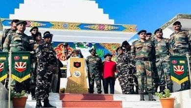 Arunachal: Swarnim Vijay Mashaal reaches Tawang