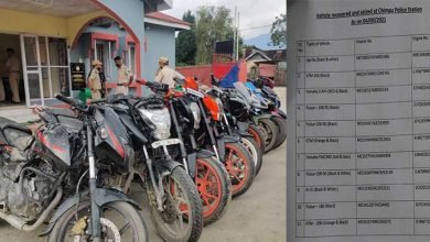 Itanagar: Capital police busts Bike lifter gang, 11 Bike recovered, 7 including 4 minors arrested