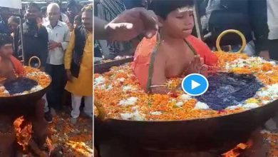 Shocking Video went viral as child sits in boiling water