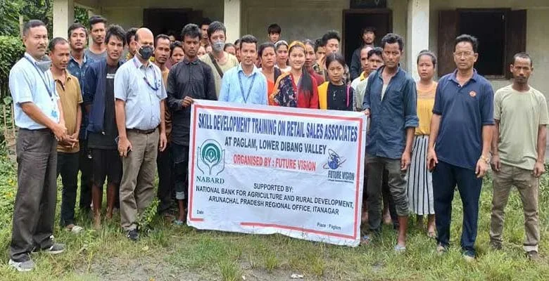 Arunachal: NABARD launches Skill Development Training on Retail Sales Associates at Paglam, Lower Dibang Valley