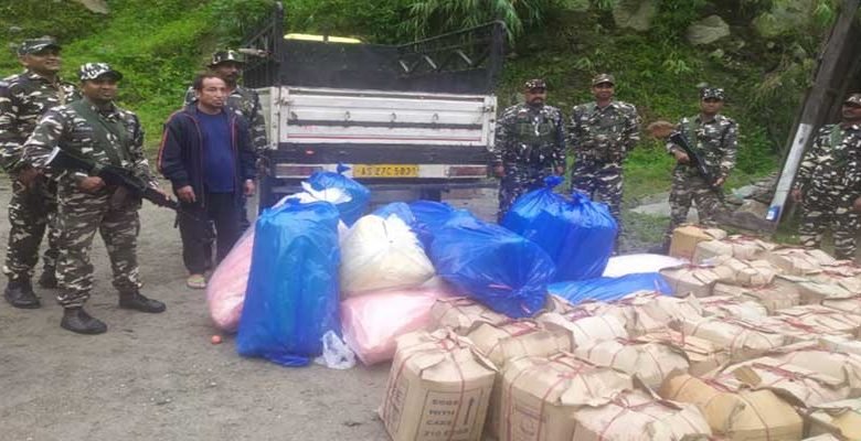 Arunachal: SSB seized 340 kgs Cannabis (Ganja)
