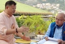 Itanagar: IMC Mayor calls on CS Naresh Kumar